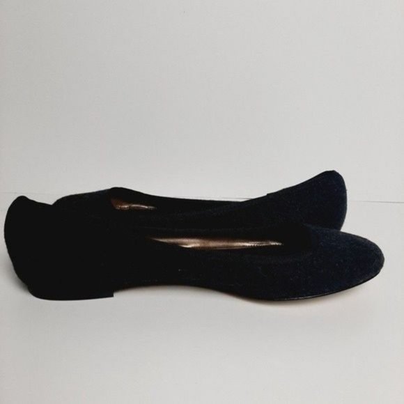 LANDS' END  Ballet Flats Felted Slip-On Shoes Dark Grey Sz 8 - Picture 9 of 11